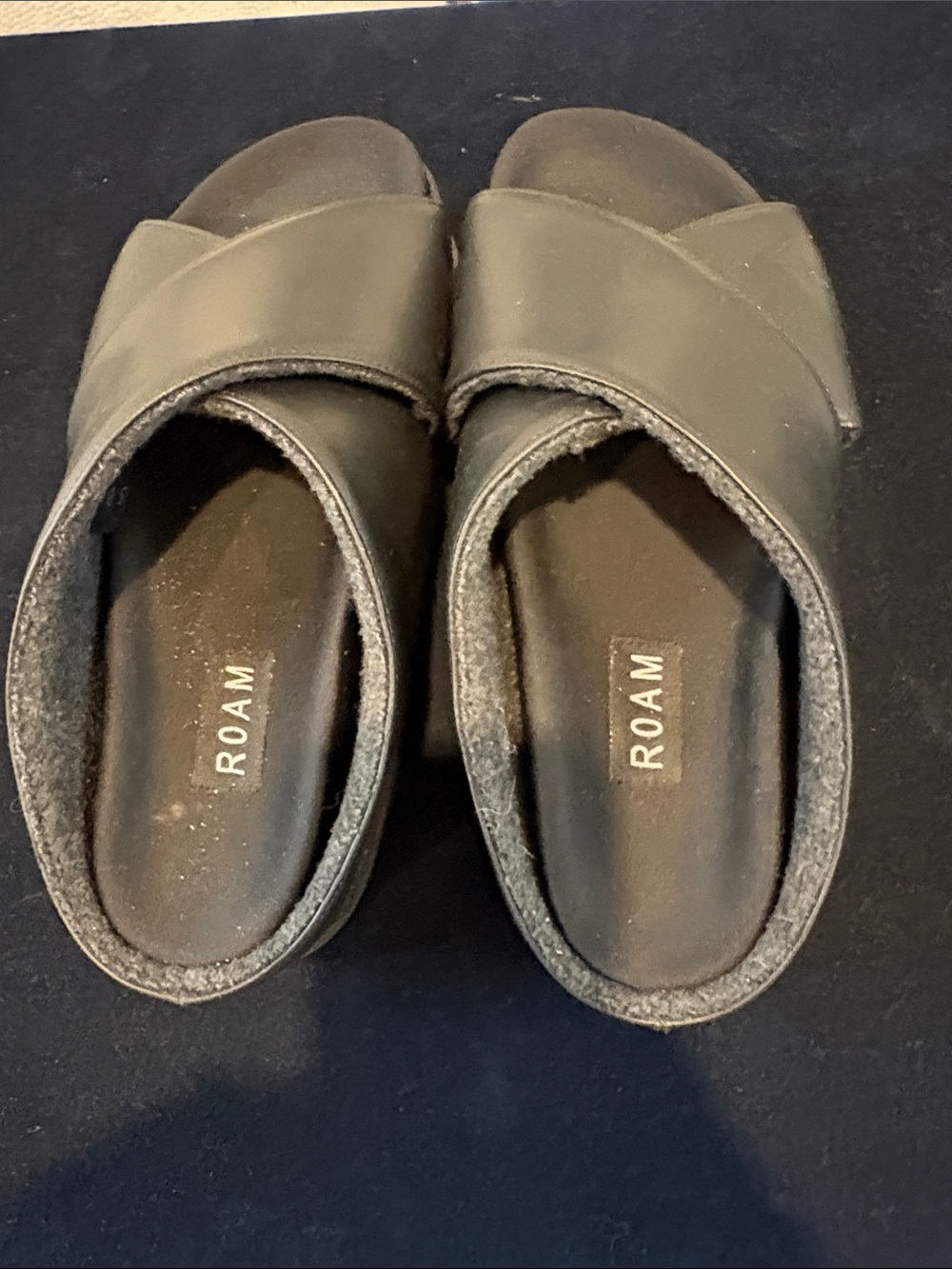ROAM Black Crossover Slide Mules